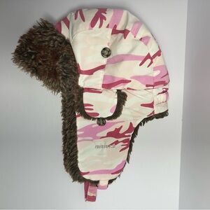 Barts Trapper Winter Beanie Pink Camo